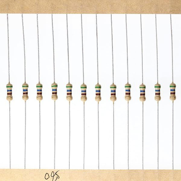 HUABAN 200 Pieces 0.25 Watts 1 4W 560R 560 Ohm 5% Carbon Film Resistor