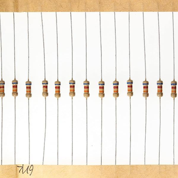 HUABAN 200 Pieces 0.25 Watts 1 4W 62K Ohm 5% Carbon Film Resistor