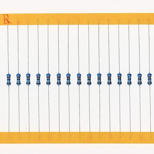 HUABAN 200 Pieces 0.25 Watts 1 4W 62R 62 Ohm 1% Metal Film Resistor