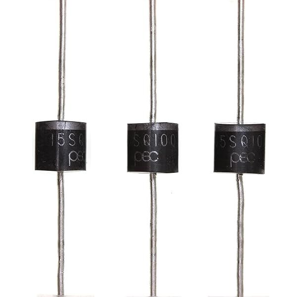 HUABAN 5 Pieces 15SQ100 Schottky Barrier Rectifier Diodes 15A 100V R-6 Axial 15 Amp 100 Volt