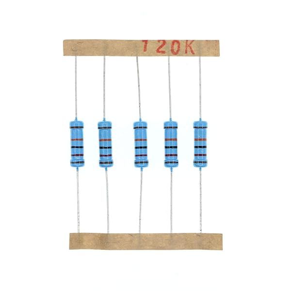 HUABAN 50PCS 2 Watts 120K Ohm 1% Metal Film Resistor for Reliable Electronic Projects