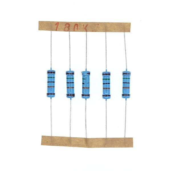 HUABAN 50PCS 2 Watts 180K Ohm 1% Metal Film Resistor for Reliable Electronic Projects