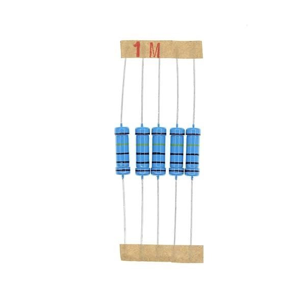 HUABAN 50PCS 2 Watts 1M Ohm 1% Metal Film Resistors for Reliable Electronic Projects