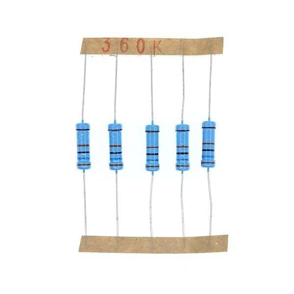 HUABAN 50PCS 2 Watts 360K Ohm 1% Metal Film Resistor for Reliable Electronic Projects