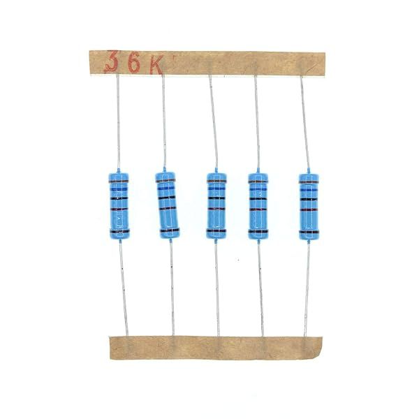 HUABAN 50PCS 2 Watts 36K Ohm 1% Metal Film Resistor for Reliable Circuit Performance