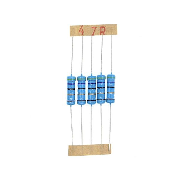 HUABAN 50PCS 2 Watts 47 Ohm 1% Metal Film Resistors for Reliable Electronic Projects