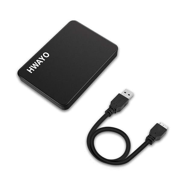 HWAYO 1TB Portable External Hard Drive Ultra Slim USB 3.0 HDD for PC Desktop Laptop MacBook Chromebook Xbox One Storage