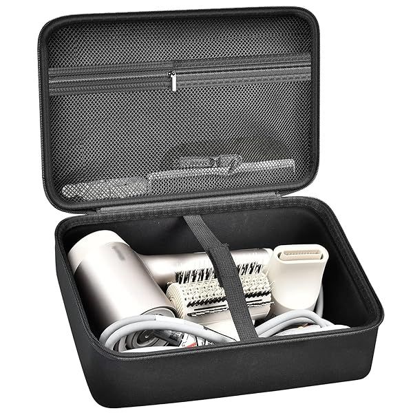 Hair Dryer Case for Shark HD112BRN and HD331 HyperAIR IQ 2-in-1 Concentrator, Storage Pouch for Dyson Shark Flexstyle Styler Attachments and Clips,