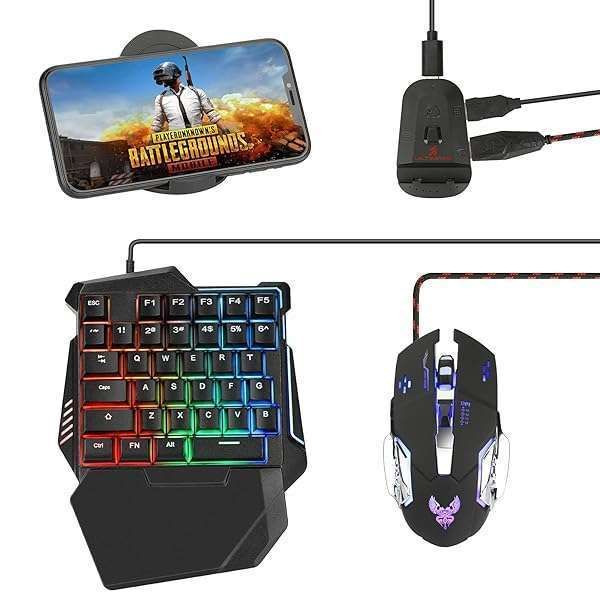 Laelr 35 Keys RGB Gaming Keyboard & Mouse Combo - Wired Mechanical for PUBG, Android & iOS (Not for iOS 13.4+) - Ultimate Gaming Experience