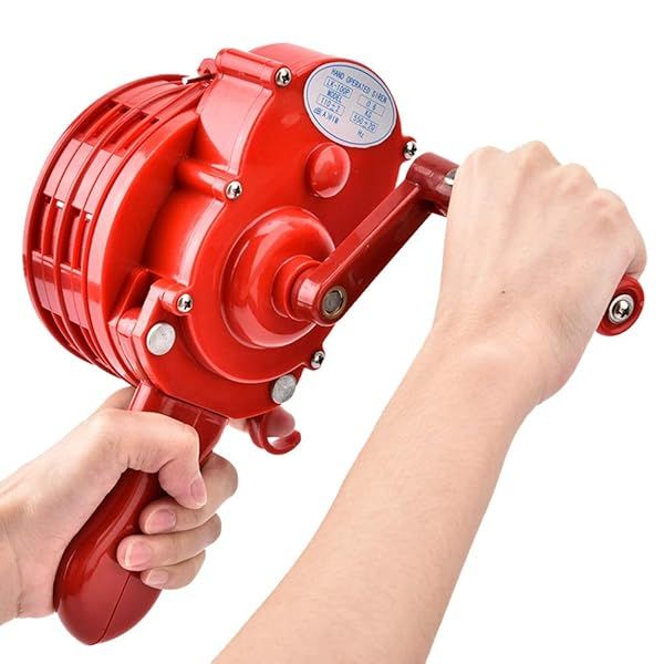 Leapiture Hand Crank Siren Horn Purge Siren Handheld Fire Alarm Manual Loud Air Defense Siren Portable Hand Shaker Alarm
