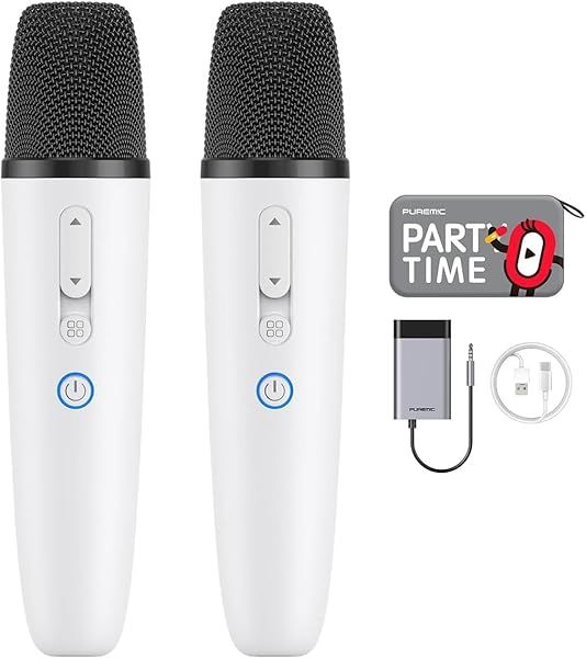 PUREMIC Tesla Karaoke Microphone for Tesla with Portable Case, Car Karaoke Microphone with USB A Receiver for Tesla Model Y 3 S X, Wireless Singing