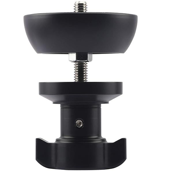 Haoge 75mm Half Ball Bowl Adapter for Video Tripods and Fluid Heads Compatible with Manfrotto 501 502 504 Flat Mount Type