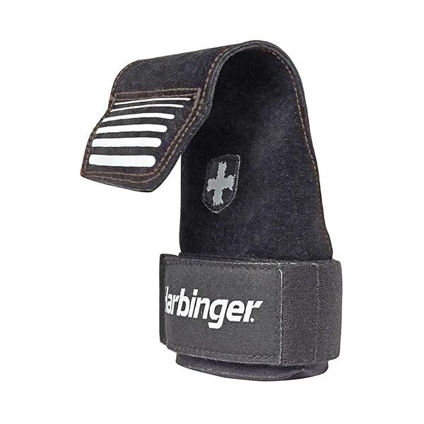 Harbinger Lifting Grips - Black Medium/Large for Enhanced Grip & Comfort in Weightlifting