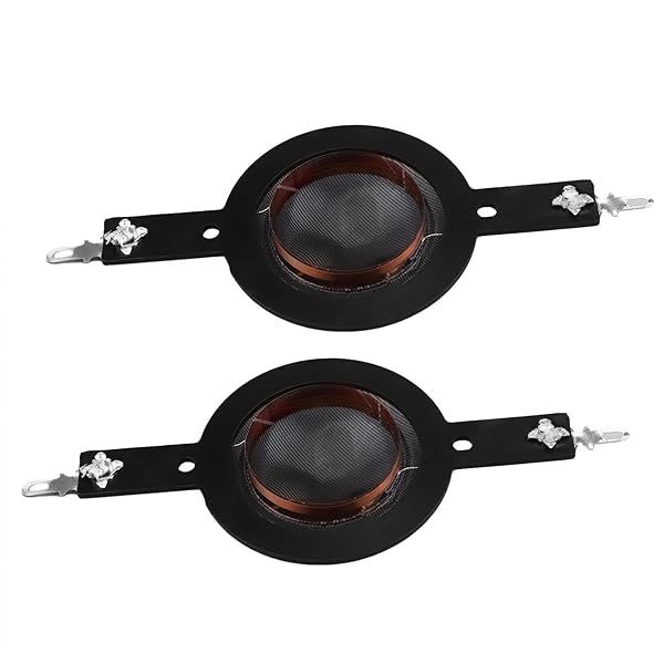 Heyiarbeit 2Pcs 25.5mm Tweeter Voice Coil Audio Speaker High Tone Silk Film Dome Accessory for Audio Replacement