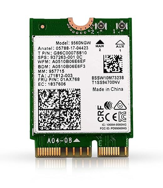 HighZer0 AC 9560 WiFi Adapter: Dual Band 802.11ac, 1.73 Gbps, Bluetooth 5.1 for Windows & Linux - Intel 8th/9th Gen Compatible