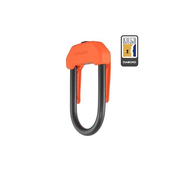 Secure Your Bike with Hiplok HLDX1OR Dx Wearable U-Lock in Orange - Ultimate Protection & Style
