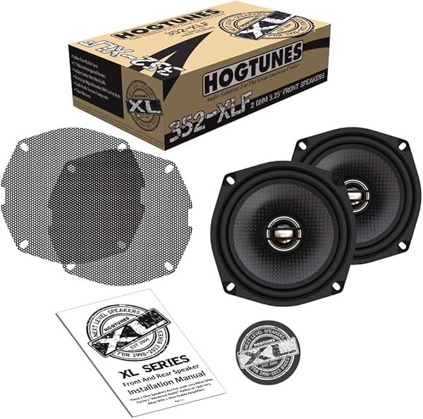 "Upgrade Your Ride: Hogtunes 352-XLF 5.25" Speakers for 1998-2013 Harley-Davidson Motorcycles"