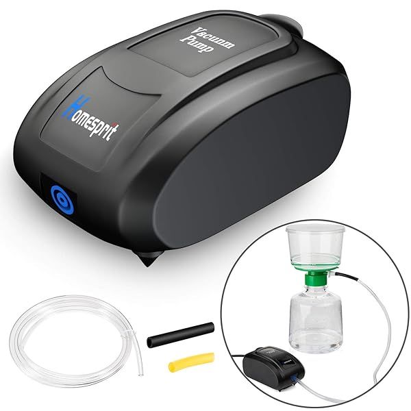 Efficient Homesprit Lab Vacuum Filtration Pump for Quick Liquid Filtration & Distillation