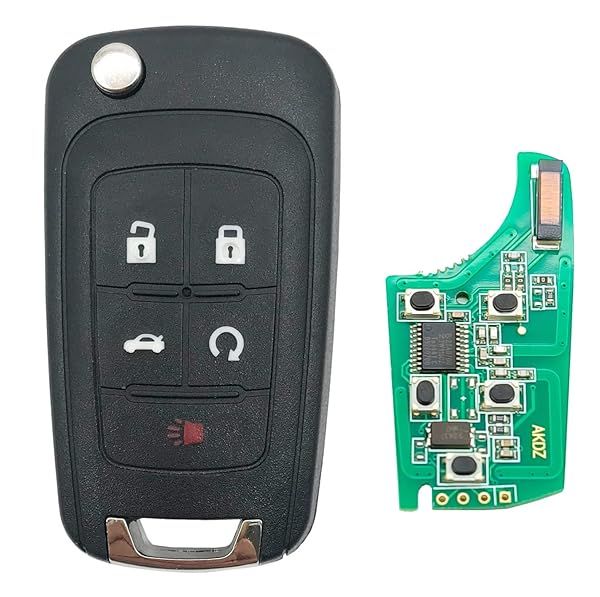 Horande Flip Folding Replacement Key Fob for Chevy GMC Buick Keyless Entry OHT01060512 Compatible with Cruze Malibu Camaro Equinox Sonic Impala Terrain Regal Lacrosse