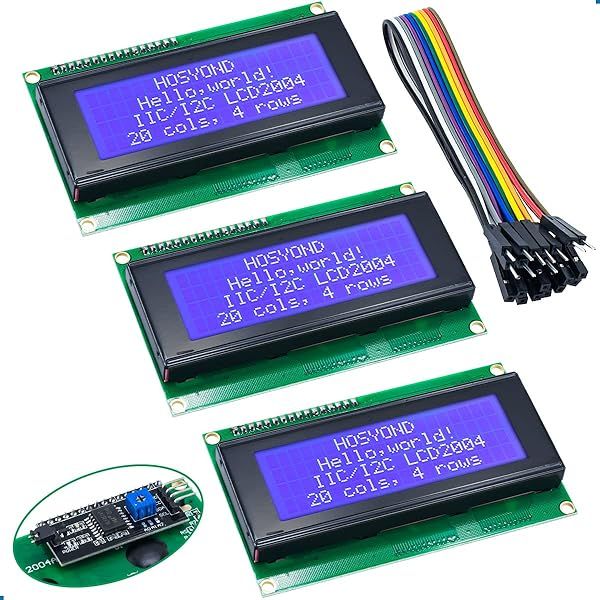 Buy Hosyond 3pcs IIC I2C 2004 LCD Module 20x04 for Arduino & Raspberry Pi - High-Quality Display