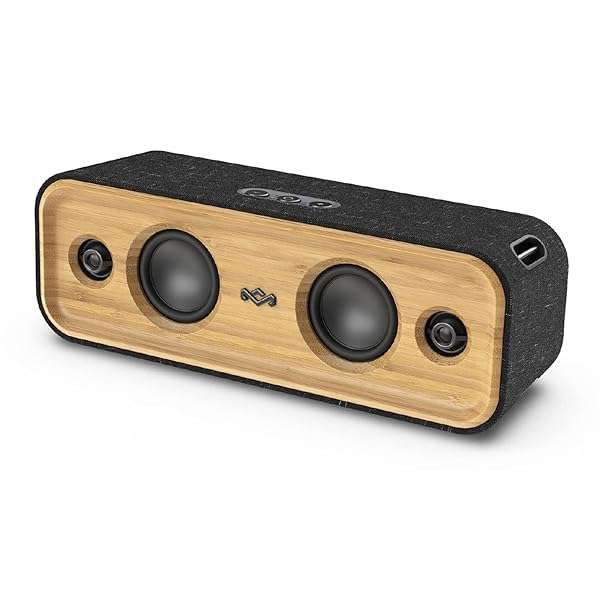 House of Marley Get Together 2: Eco-Friendly Portable Bluetooth Speaker with 20H Playtime & IP65 Water Resistance