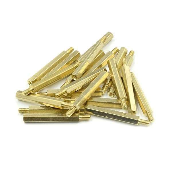 Buy Hxchen M3 x 30mm Brass Hex Standoff Spacer Pillars - 20 Pcs Male to Female Thread