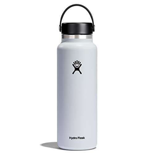 Hydro Flask Wide Flex Cap White 40 Oz - Durable, Stylish & Perfect for Hydration