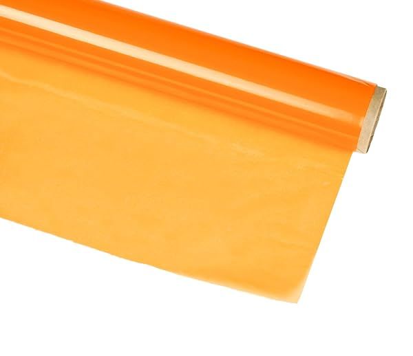 Hygloss Cellophane Roll 20 Inch x 5 Feet Orange Perfect for Crafts Gifts and Baskets