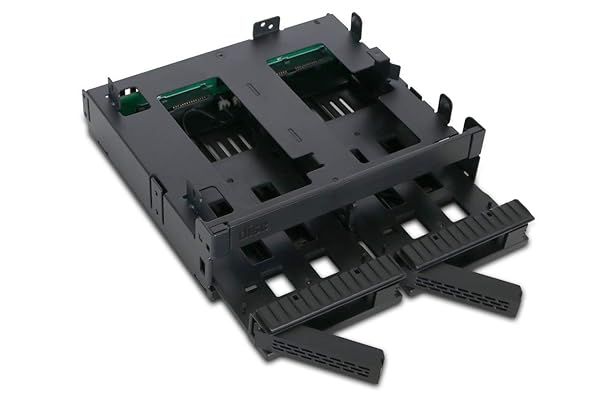 "ICY DOCK 2 Bay 2.5" SAS/SATA HDD/SSD Mobile Rack & Slim CD/DVD-ROM Drive for 5.25" Bay | ExpressCage MB732SPO-B"
