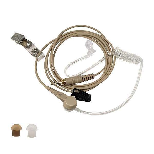 IFB Earpiece 3.5mm Kit for On-Camera & Stage Use - Compatible with iPhone, Android, Telex & More