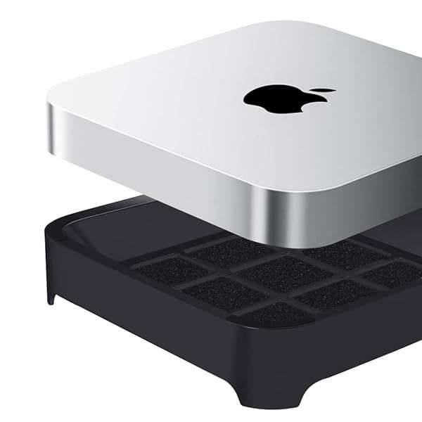 IFCASE Desktop Dust & Air Filter Stand for Mac Mini 2010-2023 & Mac Studio M1/M2 - Black