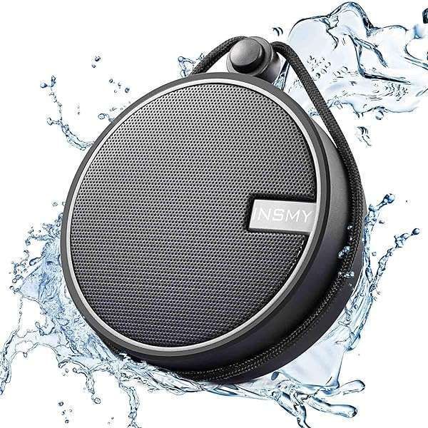 INSMY C12 Waterproof Bluetooth Speaker: Portable, Loud Sound, Suction Cup for Kayak & Beach - Perfect Gift!