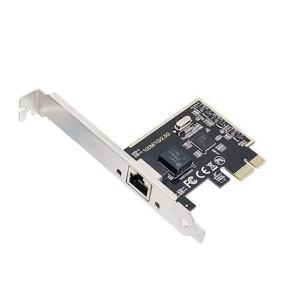 IO CREST 2.5Gbps PCIe Network Card - Fast 10/100/1000/25000 Mbps RJ45 LAN SI-PEX24059