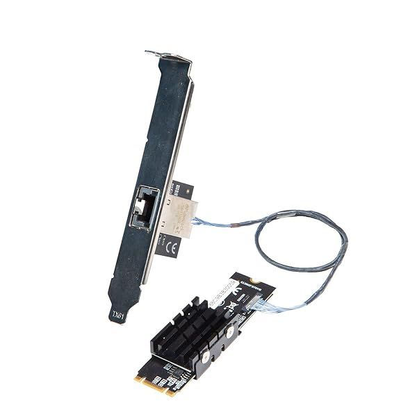 IO Crest 10 Gigabit M2 M Key Ethernet Network Expansion Card for High-Speed Connectivity