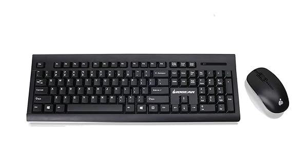 IOGEAR Wireless Keyboard and Mouse Combo Full-Size 2.4GHz Spill-Resistant for Mac and Windows GKM552RB