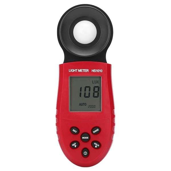 Handheld Illuminance Meter: Portable Lux Meter with Digital Display & Lens Cover for Accurate Illumination Measurement