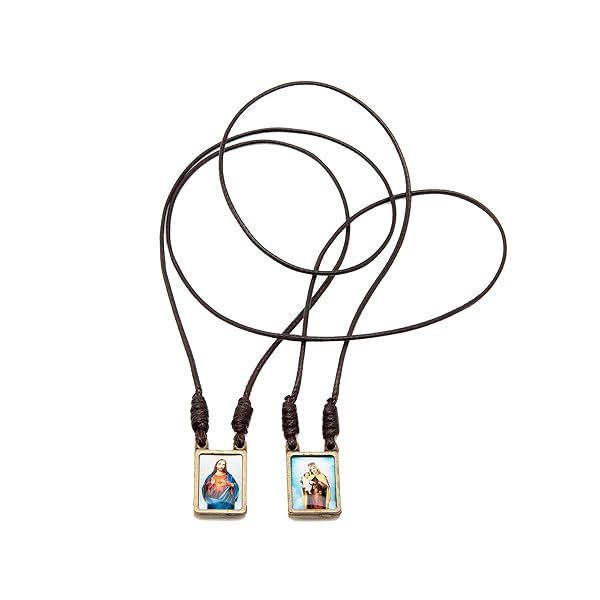 Intercession Metal Catholic Scapular (Small)
