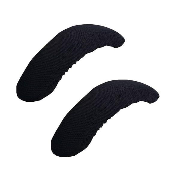ISCCDY Removable Washable Office Chair Armrest Slipcovers - Black Pads for Comfort & Protection