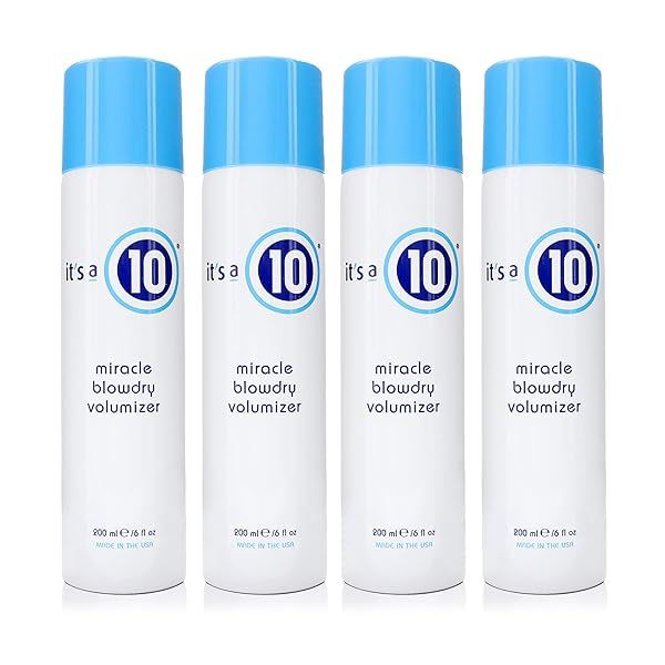 Get Volume & Shine: It's a 10 Haircare Miracle Blowdry Volumizer 6 fl. oz. (Pack of 4) - Perfect for Gorgeous Hair!