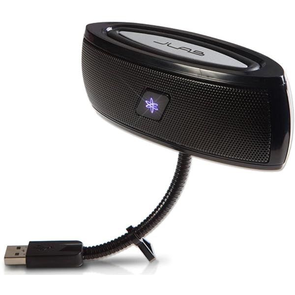 JLab USB Laptop Speakers: Portable Hi-Fi Stereo for Windows & Mac - Compact Travel Speaker with X-Bass