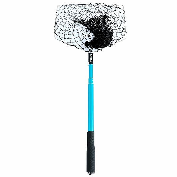 JOOLA Telescoping Table Tennis Ball Pickup Net - Holds 100 Balls for Easy Practice & Training