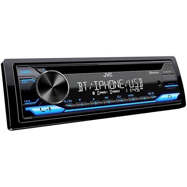 JVC KD-TD71BT CD Receiver: Bluetooth, USB, AUX & Amazon Alexa Integration