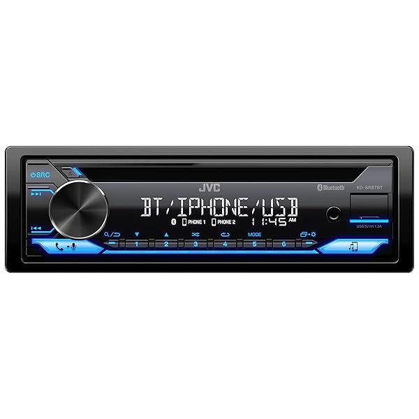 JVC KW-SX88BT Bluetooth Double Din Digital Media Car Stereo with Shallow Chassis, Variable Color Dsplay, Front USB and Aux, Powerful Amplifier, AM FM