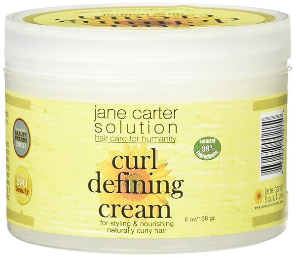 Jane Carter Solution Curl Defining Cream 6oz - Perfect Curls & Frizz Control for All Hair Types