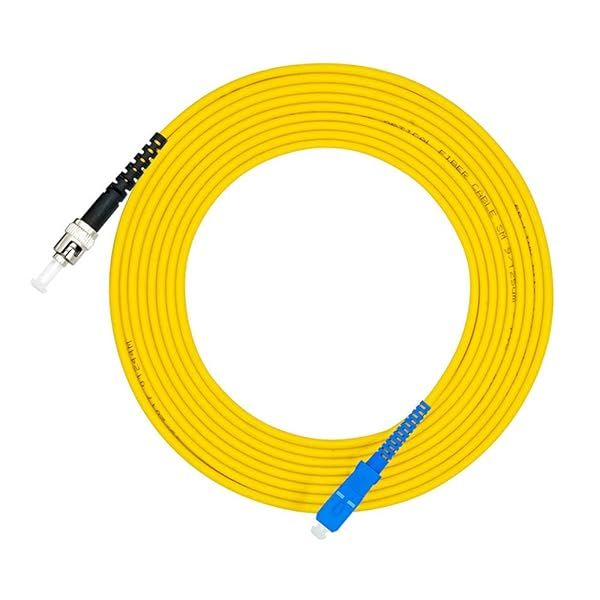 Jeirdus 15M SC to ST Fiber Optic Cable Jumper - Simplex Single-Mode 9/125 Optical Patch Cord