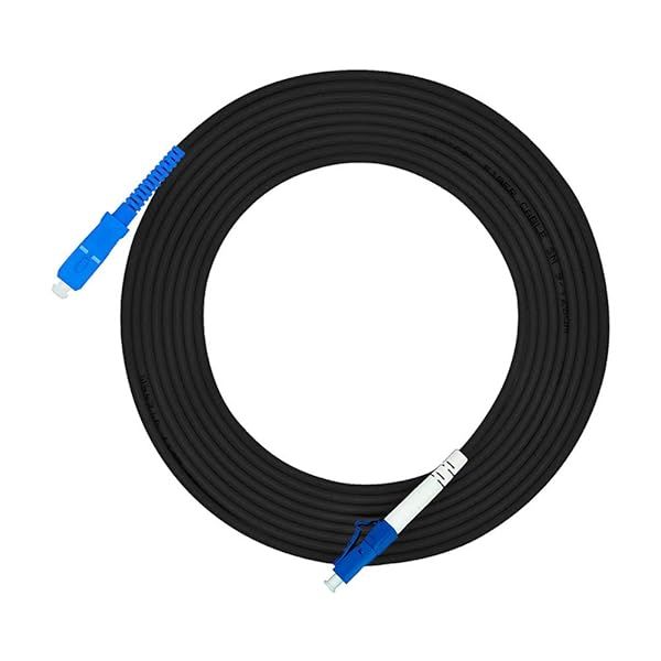 Jeirdus 300M LC to SC Outdoor Armored Fiber Optic Cable Jumper - 9/125 SM Singlemode Patch Cord (985ft)
