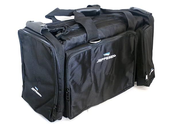 Jeppesen Black Captain Pilot Flight Bag 10001303 | Durable & Stylish JS621214