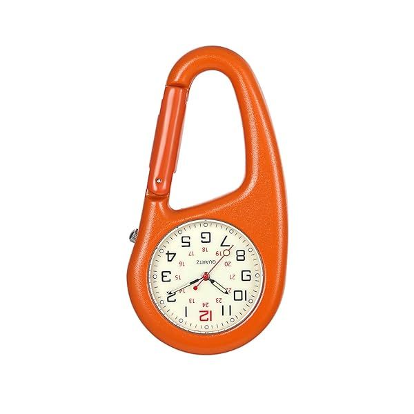 JewelryWe Clip-on Quartz Luminous Backpack Watch for Men and Women Ideal for Outdoor Climbing and Adventure Activities