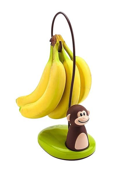 "Joie Monkey Banana Tree Holder Hanger - 5.75" Brown Fruit Storage Solution"