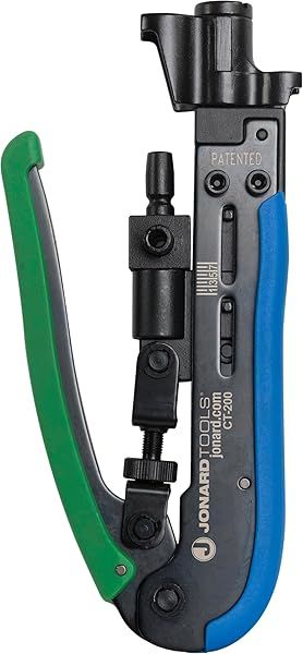 Jonard Tools CT-200: Universal Dual Head Compression Tool for Coaxial F Connectors